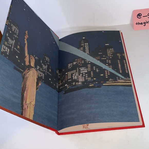 Vintage New York Pin-Up Girl Red Beaded Dress Hardcover Notebook - Picture 7 of 13